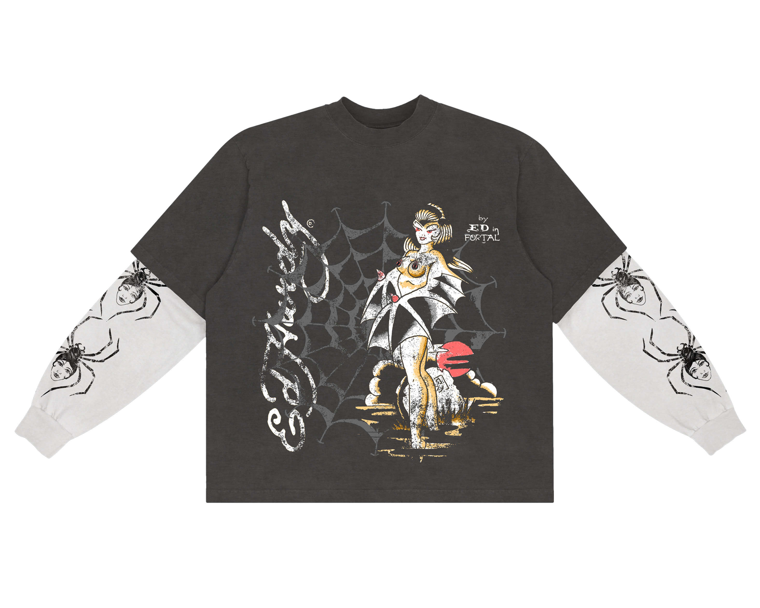 Ed Hardy x Matuê "Tarantula" Manga Longa Masculino