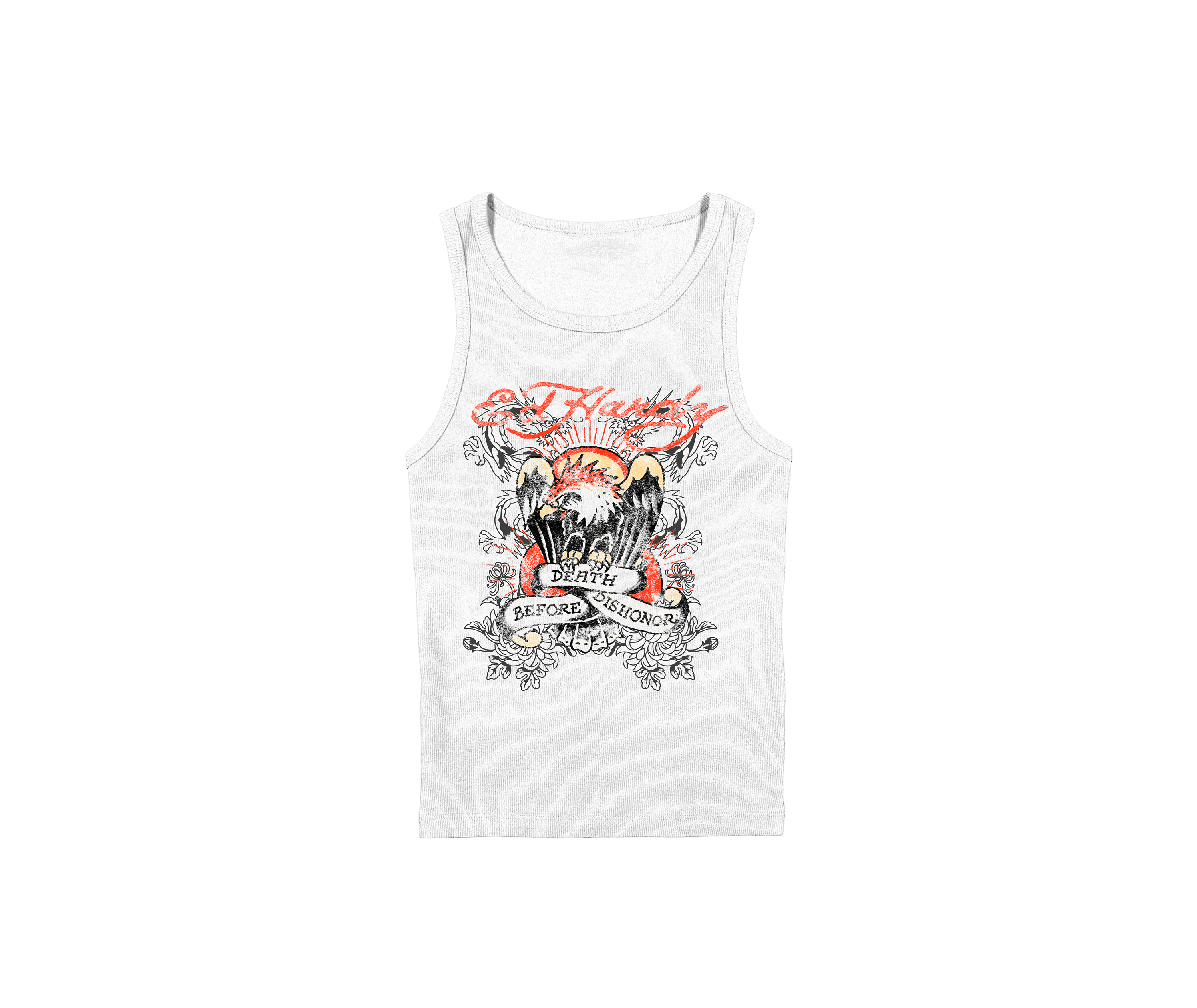 Ed Hardy x Matuê "Death Before Dishonor" Regata Feminina